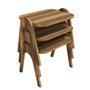 Hanah Home Juego de Mesas Nido Paris - Walnut